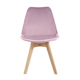 Стул FRANKFURT велюр розовый