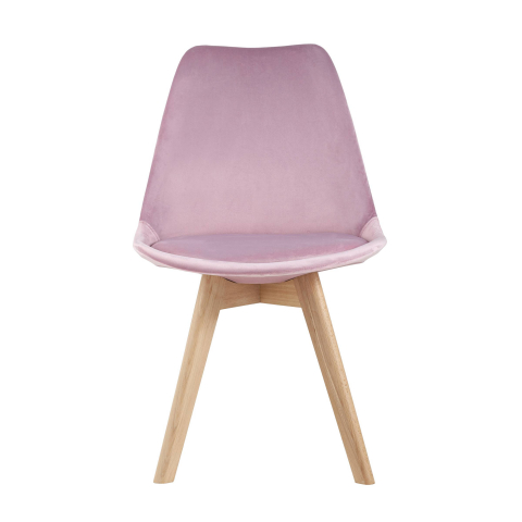 Стул FRANKFURT велюр розовый