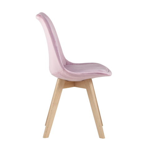 Стул FRANKFURT велюр розовый