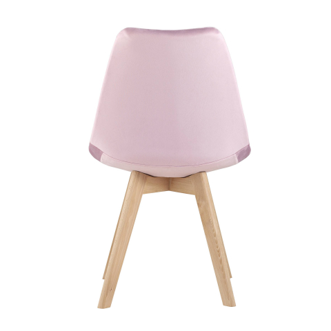 Стул FRANKFURT велюр розовый