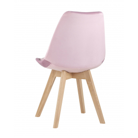 Стул FRANKFURT велюр розовый