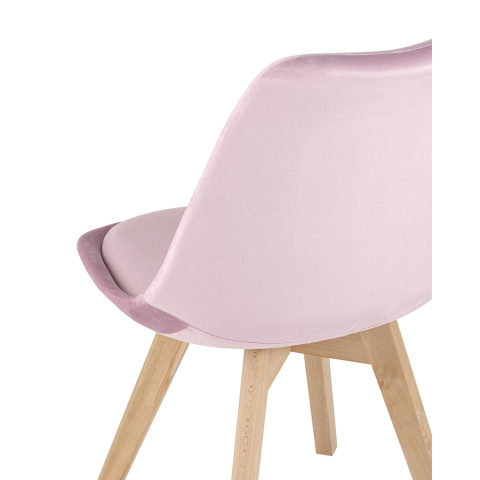 Стул FRANKFURT велюр розовый