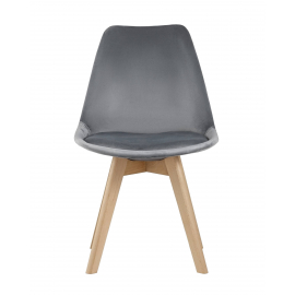 Стул FRANKFURT велюр серый