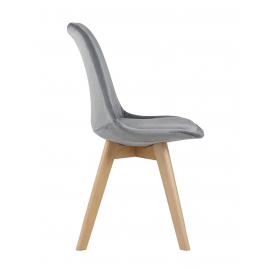 Стул FRANKFURT велюр серый