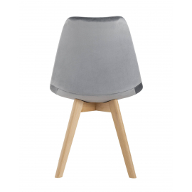 Стул FRANKFURT велюр серый