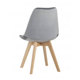 Стул FRANKFURT велюр серый