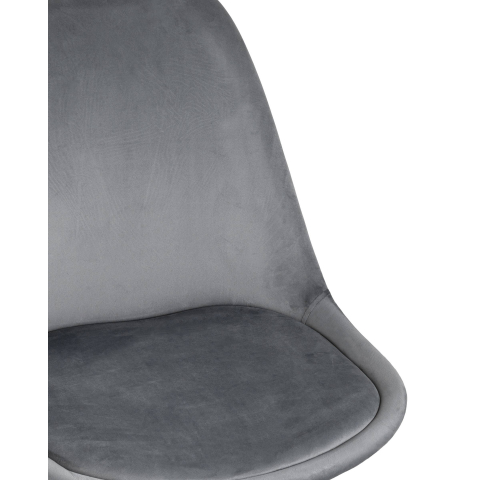 Стул FRANKFURT велюр серый
