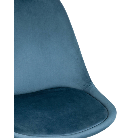 Стул FRANKFURT велюр синий