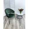 Стул ГЕММА, цвет H-30 Изумрудный, велюр / черный каркас