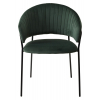 Стул ГЕММА, цвет H-30 Изумрудный, велюр / черный каркас