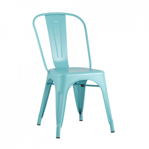 Стул Tolix голубой матовый