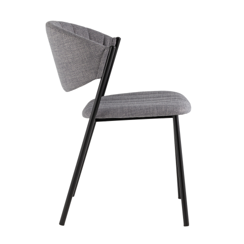 Стул Харпер ткань рогожка серый