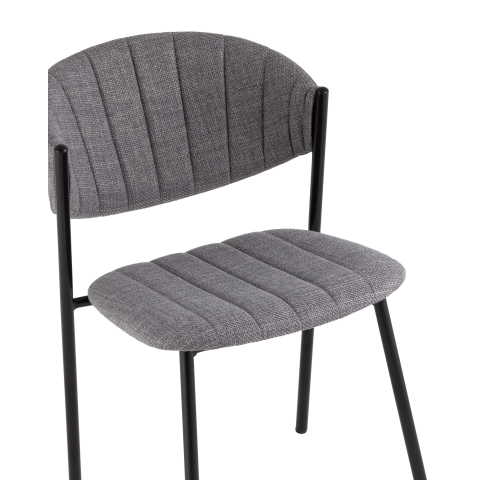 Стул Харпер ткань рогожка серый