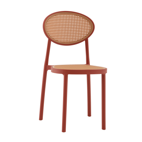 Стул Junie пластиковый красный