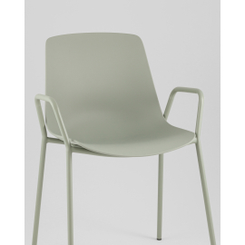 Стул Kaira пластик серо-зеленый