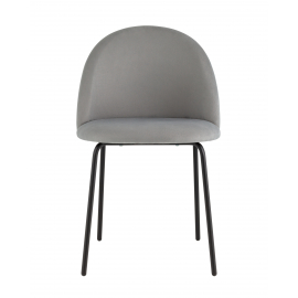 Стул Коди велюр серый