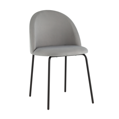 Стул Коди велюр серый