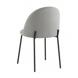 Стул Коди велюр серый