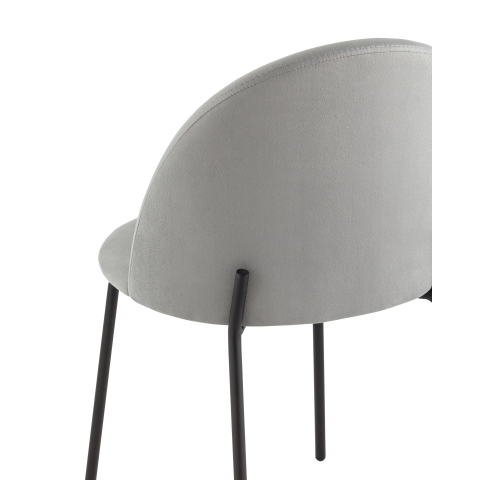 Стул Коди велюр серый