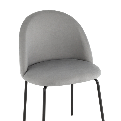 Стул Коди велюр серый