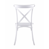 Стул Кроссбэк пластиковый белый