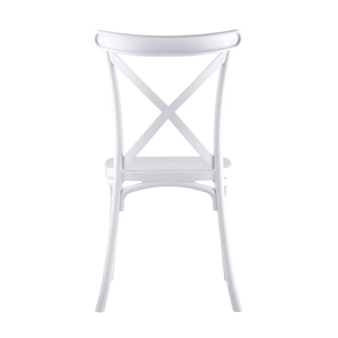 Стул Кроссбэк пластиковый белый