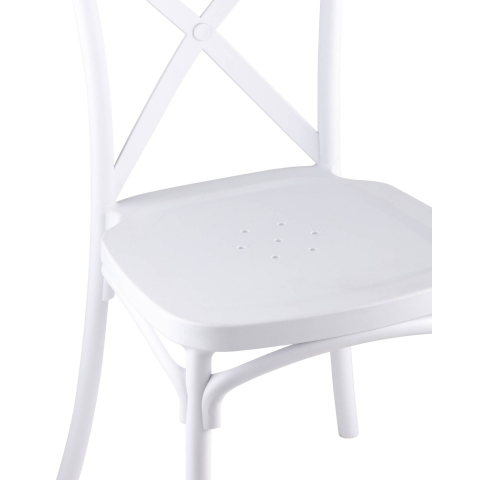 Стул Кроссбэк пластиковый белый