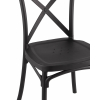 Стул Кроссбэк пластиковый черный