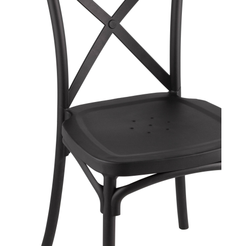 Стул Кроссбэк пластиковый черный