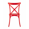 Стул Кроссбэк пластиковый красный