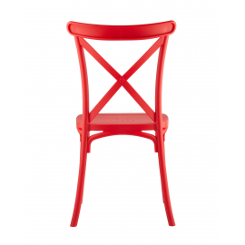 Стул Кроссбэк пластиковый красный