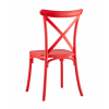 Стул Кроссбэк пластиковый красный