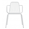 Металлический стул LaMeli с подлокотниками цвет белый