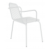 Металлический стул LaMeli с подлокотниками цвет белый