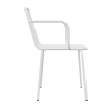 Металлический стул LaMeli с подлокотниками цвет белый