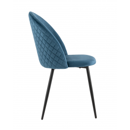 Стул Lilly велюр сине-зеленый