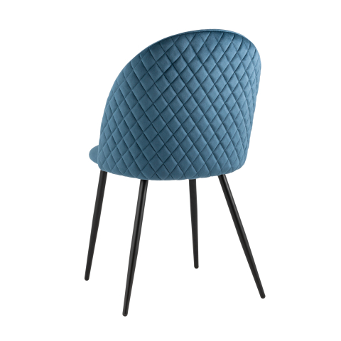 Стул Lilly велюр сине-зеленый