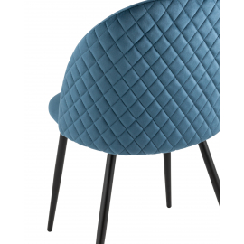 Стул Lilly велюр сине-зеленый