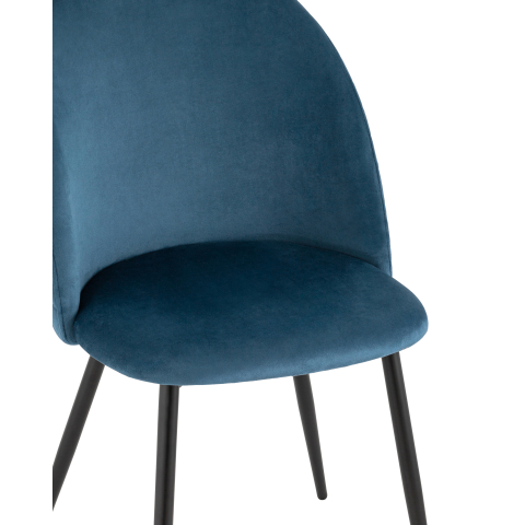 Стул Lilly велюр сине-зеленый