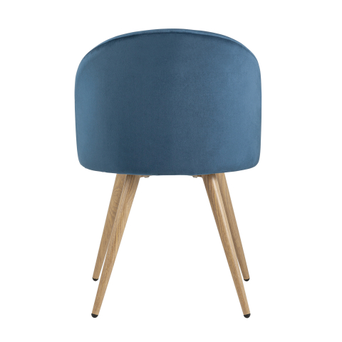 Стул Лион велюр голубой