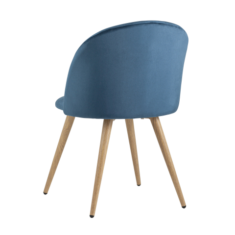 Стул Лион велюр голубой