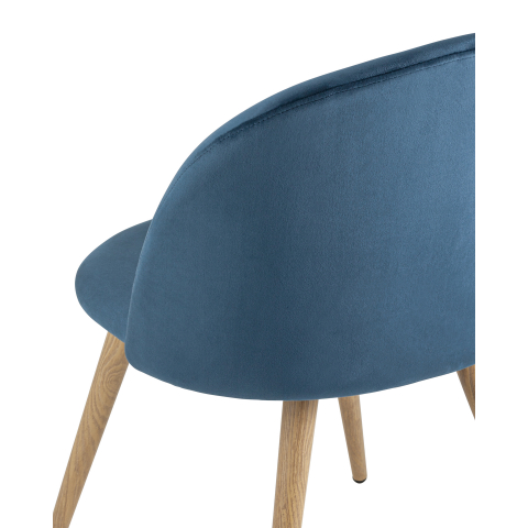 Стул Лион велюр голубой