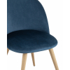 Стул Лион велюр голубой