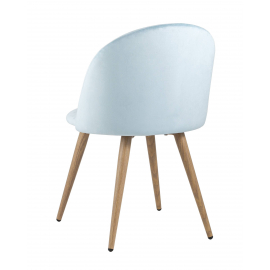 Стул Лион велюр пыльно-голубой