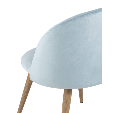 Стул Лион велюр пыльно-голубой