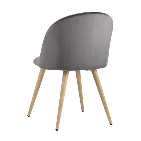 Стул Лион велюр серый