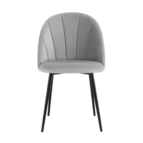 Стул Логан велюр светло-серый