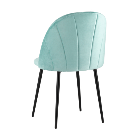 Стул Логан NEW велюр пыльно-голубой