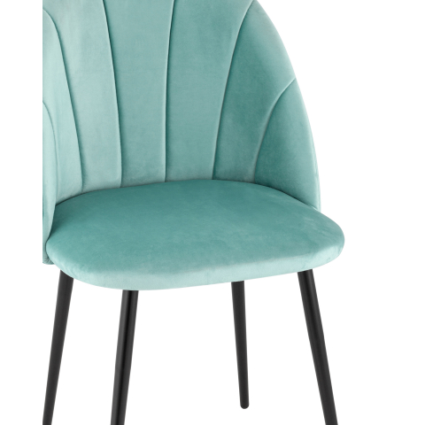 Стул Логан NEW велюр пыльно-голубой