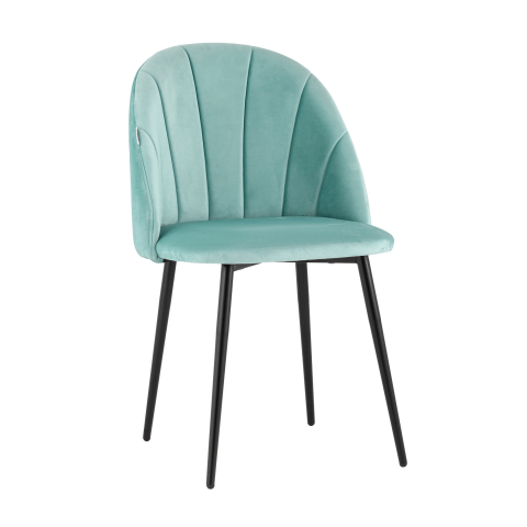 Стул Логан NEW велюр пыльно-голубой